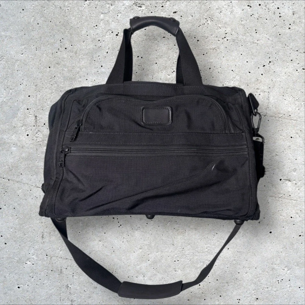 Tumi Alpha Ballistic Nylon‎ Briefcase Work Laptop Shoulder Crossbody Satchel Bag